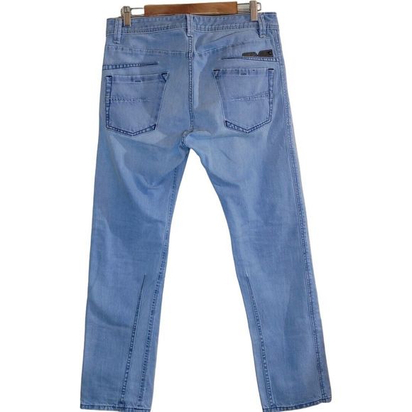 Men's Diesel Jeans Darron 32Wx30L Regular Slim Tapered Light Wash - Picture 5 of 14